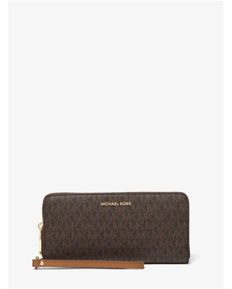 michael kors large logo continental wallet